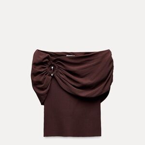 Zara Elegant Brown Skirt
